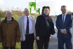 POLITICIANS UNITE: Cosheston Community Councillors Nick and Basil James are pictured (l to r) with Pembroke Town Councillor Dennis Evans, Angela Burns AM, Simon Hart MP and Lamphey County Councillor Tessa Hodgson at the Nash Fingerpost junction near Cosheston.